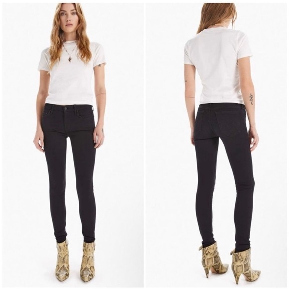 Mother Women's Black The Looker Not Guilty Stretch Jeans 27 - Picture 1 of 7